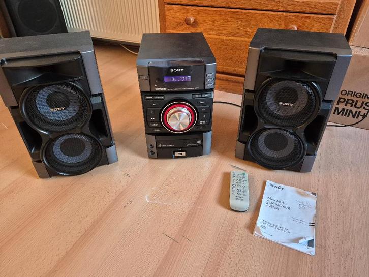 Sony mini hifiset met 3 cd wisselaar, Audio, Tv en Foto, Stereo-sets, Gebruikt, Cd-speler, Tuner of Radio, Speakers, Sony, Ophalen of Verzenden
