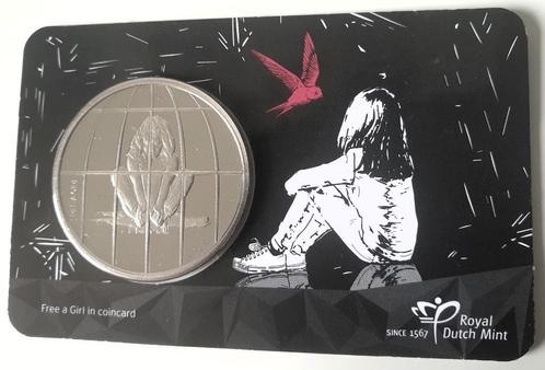 Free a Girl penning coincard + NFT "The Laywer" (schaars !), Postzegels en Munten, Munten | Nederland, Losse munt, Euro's, Vóór koninkrijk