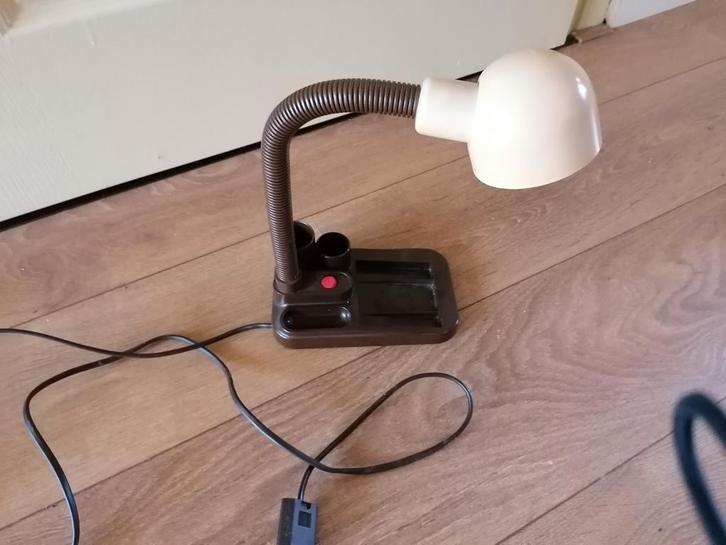 Vintage Bureaulamp met Pennenhouder, Huis en Inrichting, Lampen | Vloerlampen, Ophalen of Verzenden