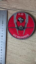 Patch 322 sqn squadron F-35 klu, Ophalen of Verzenden, Luchtmacht, Nederland, Embleem of Badge