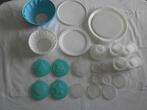 Tupperware Pudding, Rijstvorm, Onderbord, 4 kleine vormpjes, Huis en Inrichting, Keuken | Tupperware, Ophalen of Verzenden, Gebruikt