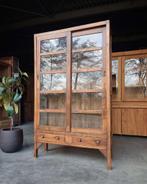 Antieke vitrinekast | Servieskast | Museumkast #2530, Antiek en Kunst, Ophalen of Verzenden