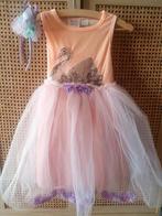 Jurk 6 zwanen - Efteling - carnaval - Nieuw - mt. 110/122, Ophalen, Meisje