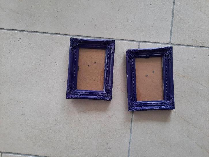 paarse fotolijstjes barok, Audio, Tv en Foto, Fotografie | Fotolijsten, Ophalen of Verzenden