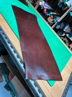 Cognac tuigleer 3 mm dikte half soepel nr 11, Leer of Kunstleer, Ophalen of Verzenden, Zo goed als nieuw, 30 tot 120 cm