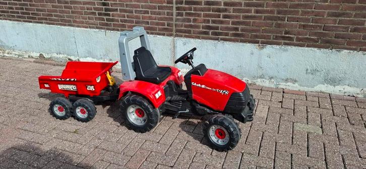 Traptracktor met kiepaanhanger van Falk, Kinderen en Baby's, Speelgoed | Buiten | Skelters, Zo goed als nieuw, Overige merken