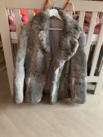 Vintage bont jas konijn maat s/m, Ophalen of Verzenden, Zo goed als nieuw, Maat 38/40 (M), Grijs