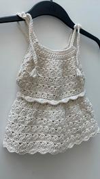 Gehaakt Jurkje Bella mt 6 -12 mnd. Andere maat op bestelling, Kinderen en Baby's, Babykleding | Overige, Ophalen of Verzenden