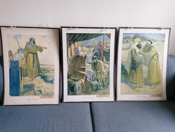 Oude Schoolplaten Profeten Loth Isaac Jacob Esau
Oude School beschikbaar voor biedingen