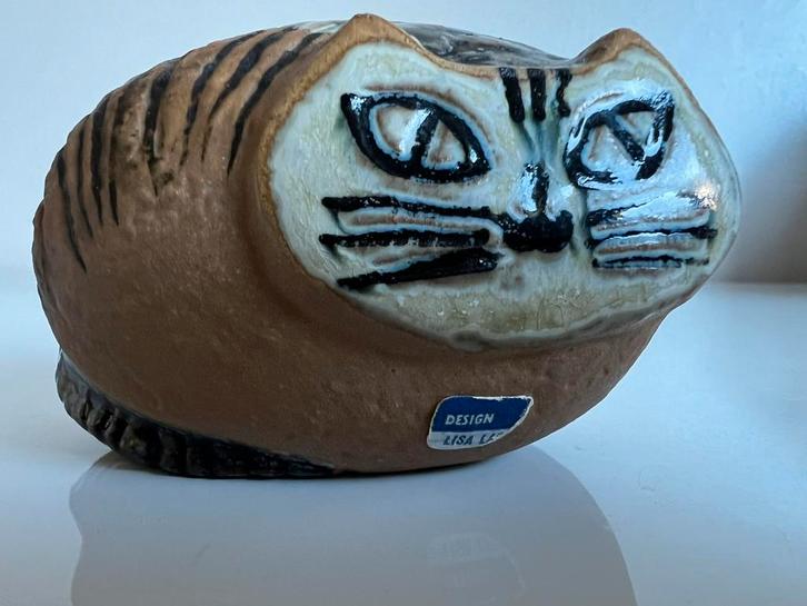 Vintage Lisa Larson Gustavsberg Kat Lilla Zoo jaren 70, Antiek en Kunst, Kunst | Designobjecten, Ophalen of Verzenden