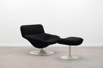 Artifort 518 + Ottoman, Huis en Inrichting, Fauteuils, Ophalen, Metaal, 75 tot 100 cm, Zo goed als nieuw