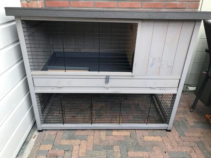Konijnenhok, Dieren en Toebehoren, Knaagdieren en Konijnen | Hokken en Kooien, Gebruikt, Hok, 90 cm of meer, 110 cm of meer, Cavia