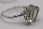 ring zilver 925 met prasioliet steen, 18 tot 19, Ophalen of Verzenden, Zo goed als nieuw, Met edelsteen