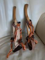 Vintage Friese doorlopers, houten schaatsen, 29 cm., Ophalen of Verzenden, Gebruikt, Friese doorlopers, Overige merken