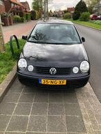 Volkswagen Polo 1.4 55KW 2003 Zwart, Auto's, Origineel Nederlands, Te koop, 5 stoelen, Benzine