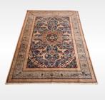 Vintage Naïn style oosters vloerkleed beige blauw 135x191cm, Crème, Gebruikt, 100 tot 150 cm, Ophalen of Verzenden