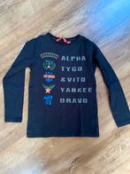 Gaaf shirt van Tycho & Vito Antraciet met print maat 134, Jongen, Ophalen of Verzenden, Zo goed als nieuw, Shirt of Longsleeve