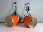 Set van 2 oranje space age lampen, Huis en Inrichting, Lampen | Tafellampen, ?, Minder dan 50 cm, ?, ?