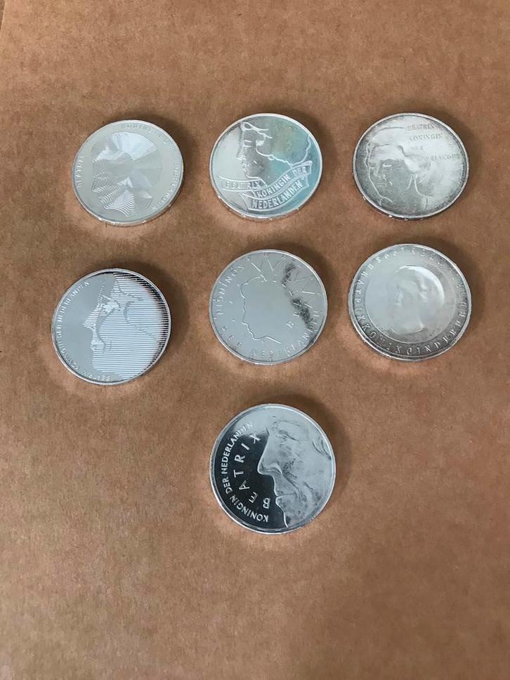 Zilver gelegenheidsmunten Beatrix 50 gulden munt verzamelen, Postzegels en Munten, Munten | Nederland, Setje, 50 gulden, Koningin Beatrix