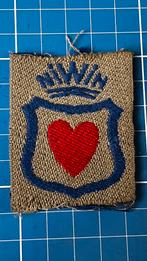 Stoffen mouwembleem NIWIN Brabants weefsel NED INDIE, Ophalen of Verzenden, Landmacht, Nederland, Embleem of Badge