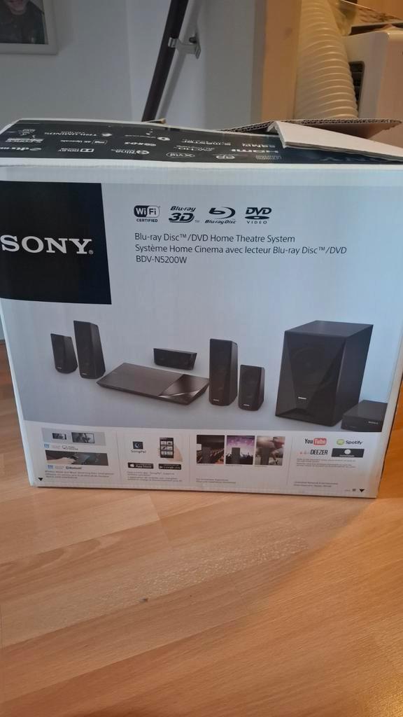 Sony 3D Blu-ray-Home Theatre-systeem, Audio, Tv en Foto, Home Cinema-sets, Zo goed als nieuw, Blu-ray-speler, 70 watt of meer