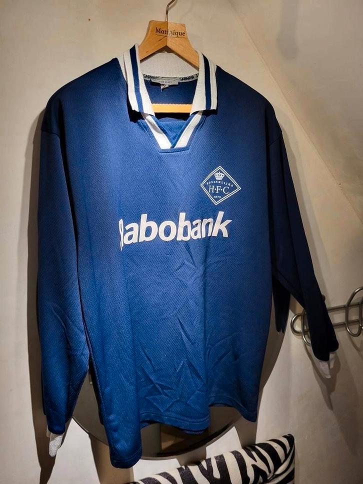 HFC retro voetbalshirt maat XL, Kleding | Heren, Sportkleding, Gedragen, Voetbal, Maat 56/58 (XL), Blauw, Ophalen of Verzenden