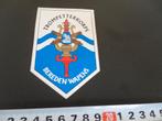 sticker leger landmacht trompetterkorps bereden wapens, Verzamelen, Stickers, Ophalen, Zo goed als nieuw