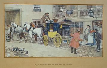 prachtige 19e/ begin 20e eeuwse prent David Copperfield.  beschikbaar voor biedingen