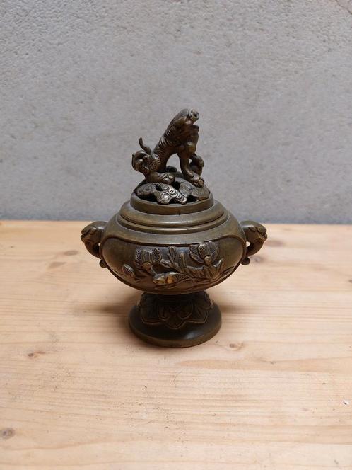 Koperen wierrookbrander Foo Dog China, Antiek en Kunst, Kunst | Niet-Westerse kunst, Ophalen of Verzenden