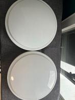 Twee witte plafondlampen sterren effect 28 cm, Huis en Inrichting, Lampen | Plafondlampen, Ophalen of Verzenden, Gebruikt, Kunststof