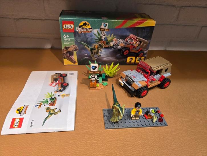 Lego 76958 Dilophosaurus Ambush, Kinderen en Baby's, Speelgoed | Duplo en Lego, Zo goed als nieuw, Ophalen of Verzenden