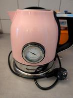Roze Waterkoker met Temperatuurmeter, 1 tot 2 liter, Ophalen, Zo goed als nieuw, Rvs