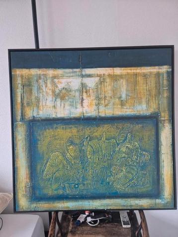 Abstract werk van Husam Aqiqi beschikbaar voor biedingen
