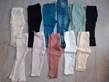 11 broeken/leggings maat 86 beschikbaar voor biedingen
