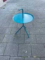 Blauwe Bijzettafel Rond, Minder dan 45 cm, Minder dan 55 cm, Gebruikt, Metaal of Aluminium