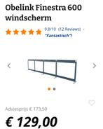 Windscherm, doorzichtig, Caravans en Kamperen, Ophalen, Zo goed als nieuw