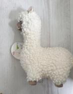 beeld aardewerk alpaca beplakt met stof wit, Nieuw, Ophalen of Verzenden, Dier
