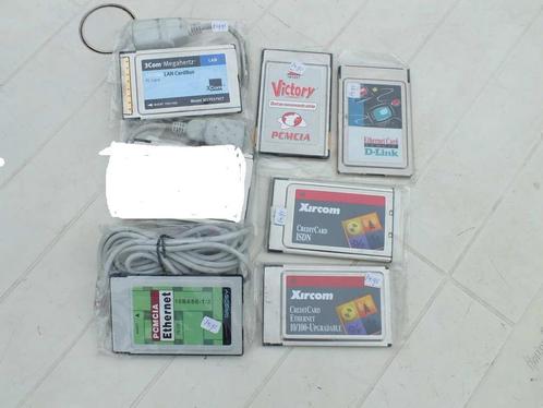 5 x PCMCIA Cards, ethernet, isdn, etc voor oudere laptops, Computers en Software, Vintage Computers, Ophalen of Verzenden