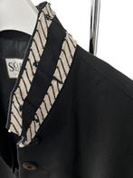 Prachtig zwart SCARVA jasje - zwart met camel - 44 - was 230, Kleding | Dames, Verzenden, Zwart, Maat 42/44 (L), Zo goed als nieuw