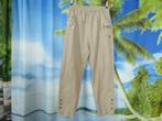 Beige/ zand broek elastische taille mt T6 ( 46 ) Cherryberry, Beige, Ophalen of Verzenden, Gedragen, Maat 46/48 (XL) of groter