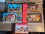 5x bouwpakket huizen loods Ho spoor 1:87, Overige merken, Gelijkstroom of Wisselstroom, Brug, Tunnel of Gebouw, Nieuw