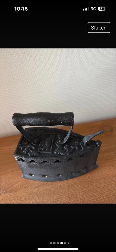 Antiek gietijzeren strijkijzer, Antiek en Kunst, Antiek | Overige Antiek, Ophalen of Verzenden