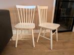 Houten stoelen, 2 stuks., Ophalen, Gebruikt, Wit