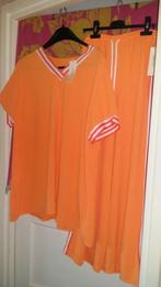 Nieuw 2 delig oranje set t/m 46, Ophalen of Verzenden, Nieuw, Maat 46/48 (XL) of groter, Oranje