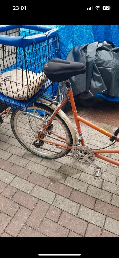 Van raam elektrisch fiets, Fietsen en Brommers, Fietsen | Oldtimers, 51 tot 55 cm, Ophalen of Verzenden