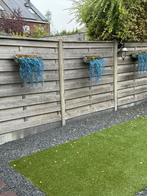 RVS Plantenbakken met Sierplanten - Tuindecoratie, Tuin en Terras, Ophalen of Verzenden, Gebruikt, Metaal