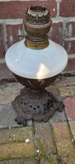 Olielamp gietijzeren voet, Antiek en Kunst, Antiek | Lampen, Ophalen of Verzenden