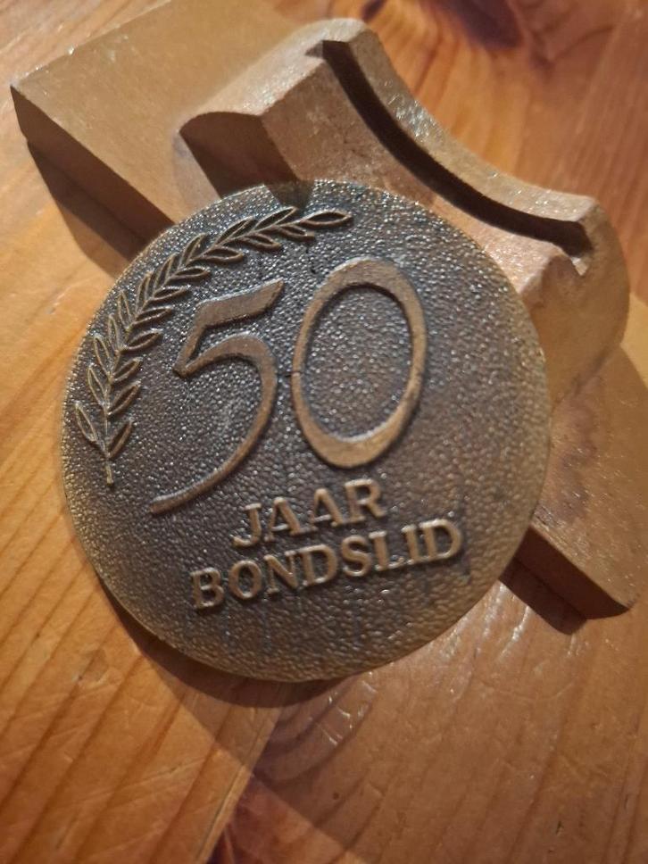 Originele NVV jubileumplaquette / herdenkingsmedaille, Verzamelen, Overige Verzamelen, Zo goed als nieuw, Verzenden