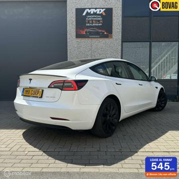 Tesla Model 3 Long Range AWD MMX PACK+FABRIEKSTREKHAAK beschikbaar voor biedingen