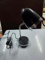 Leuk zwart zilveren bureaulampje, Ophalen of Verzenden, Zo goed als nieuw, Metaal, Minder dan 50 cm